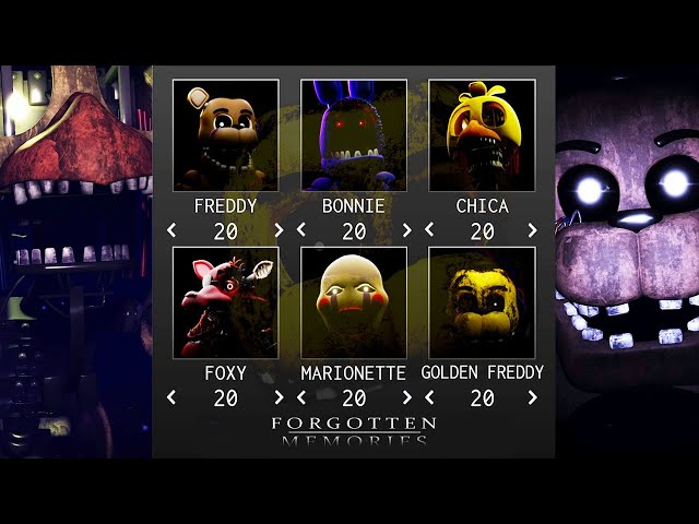 FNAF Roblox Forgotten Memories 6/20 Mode COMPLETE (Night 6 Solo